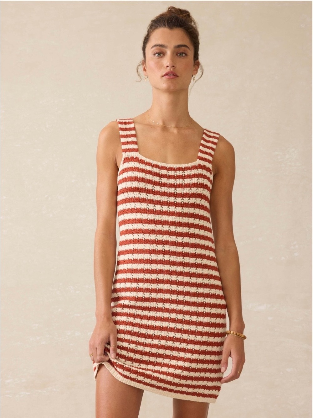 Faherty- Seacoast crochet sleeveless dress